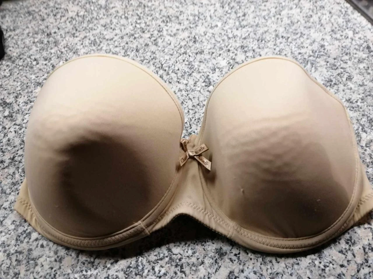 • Sutiã strapless bandeau marca chantelle – tamanho eu 80 d/ fr 95 d – photo 2